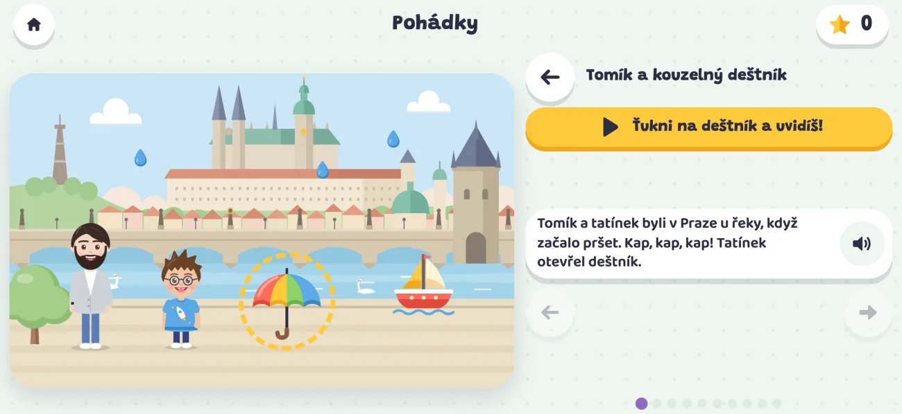Pohádka o Tomíkovi a tatínkovi v Praze